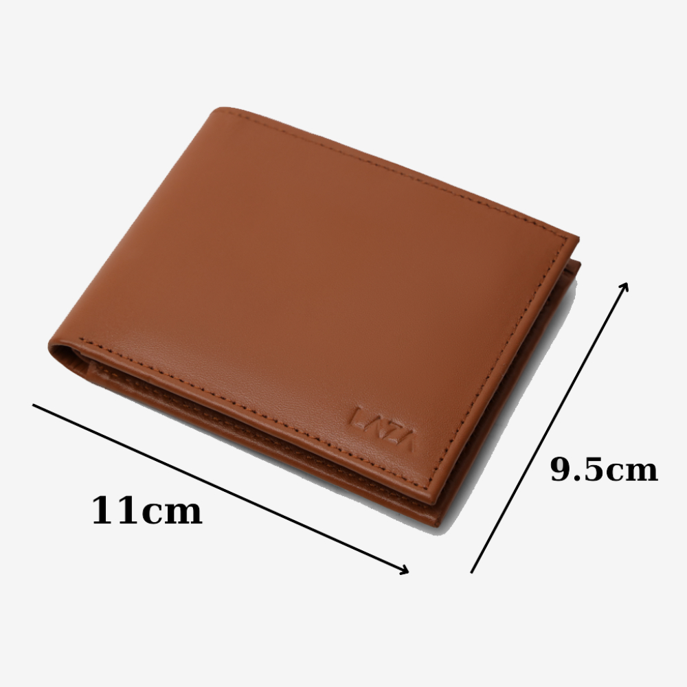 Ví nam da bò LAZA Mill Wallet 506 - Chất liệu da bò Nappa nhập khẩu - Thương hiệu LAZA