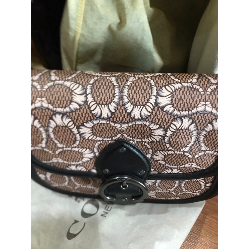 Túi coach hiệu si tuyển da thật 25cm