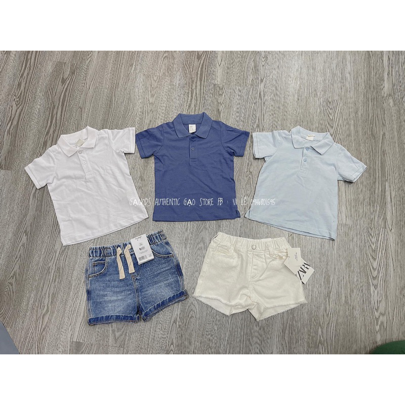 Áo polo cho bé HM, zara auth | tách sét bán lẻ 1 chiếc