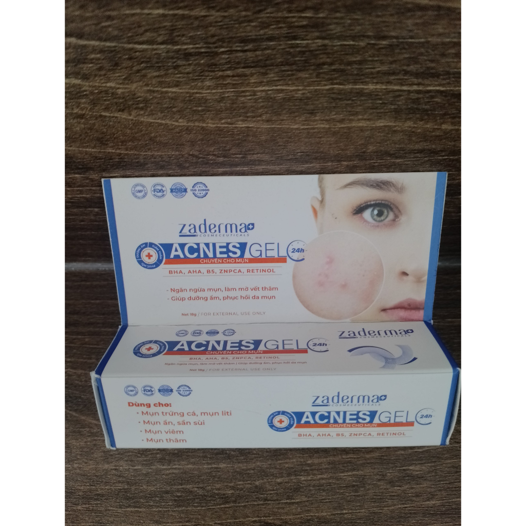Gel ngừa mụn Zaderma dưỡng da mờ sẹo giảm thâm nám 15g