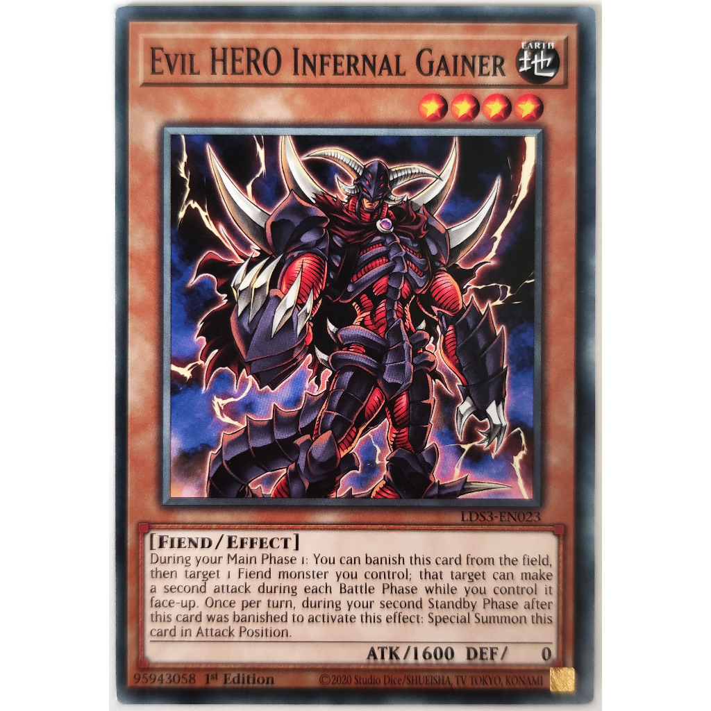 [Thẻ Yugioh] Evil HERO Infernal Gainer |EN| Common