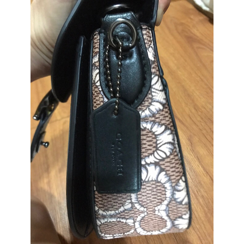 Túi coach hiệu si tuyển da thật 25cm