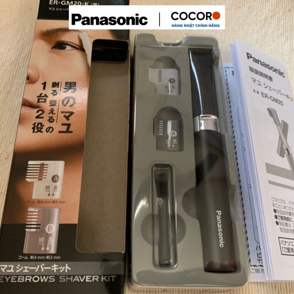 Máy cạo lông mày, tỉa lông mày cao cấp Panasonic ER GM20 hàng Nhật