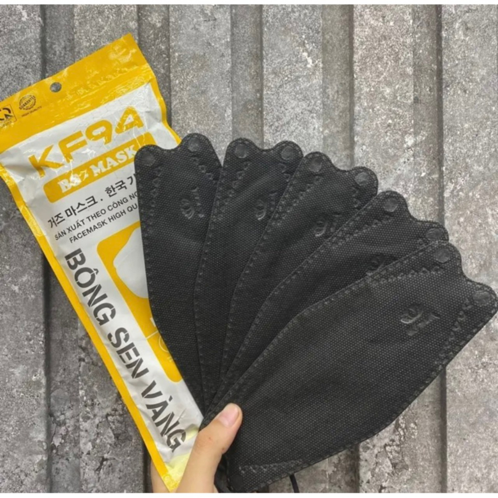 Khẩu Trang 4 Lớp KF94 - Thùng 300 cái BÔNG SEN VÀNG