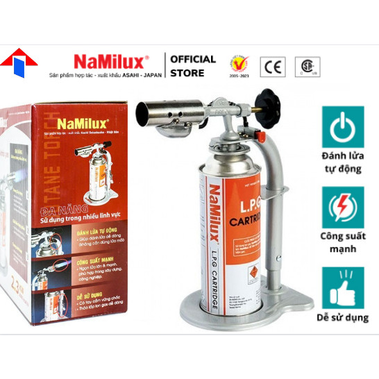 Đèn khò đế Namilux NA -191SP / Đèn Khò Gas Đa Năng NaMilux (Đèn Khò Đế) / Có Hệ Thống Đánh Lửa Tự Động Công Suất 3.0 Kw│