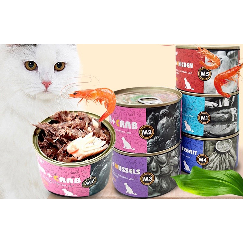 PATE LON 170G NỘI ĐỊA TRUNG CHO MÈO  - 6 VỊ THƠM NGON