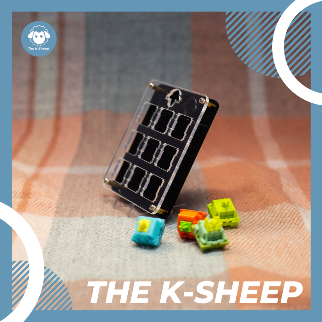 Base Mica Switch Tester Bàn phím cơ | Kệ chưng switch bàn phím ơ bằng Mica | Khung Mica CNC