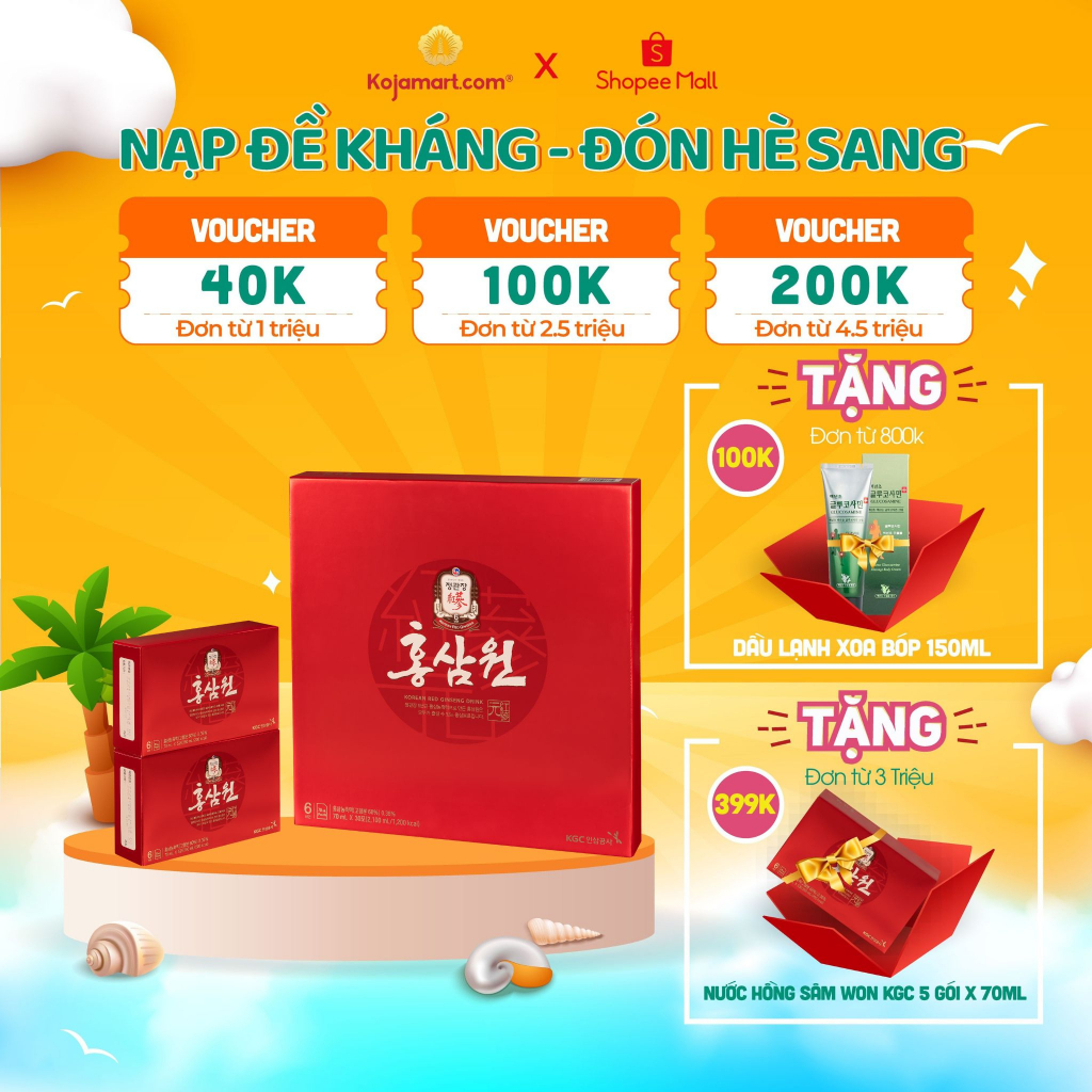 Nước Hồng Sâm Hàn Quốc Won KGC Cheong Kwan Jang 70ml x 30 gói