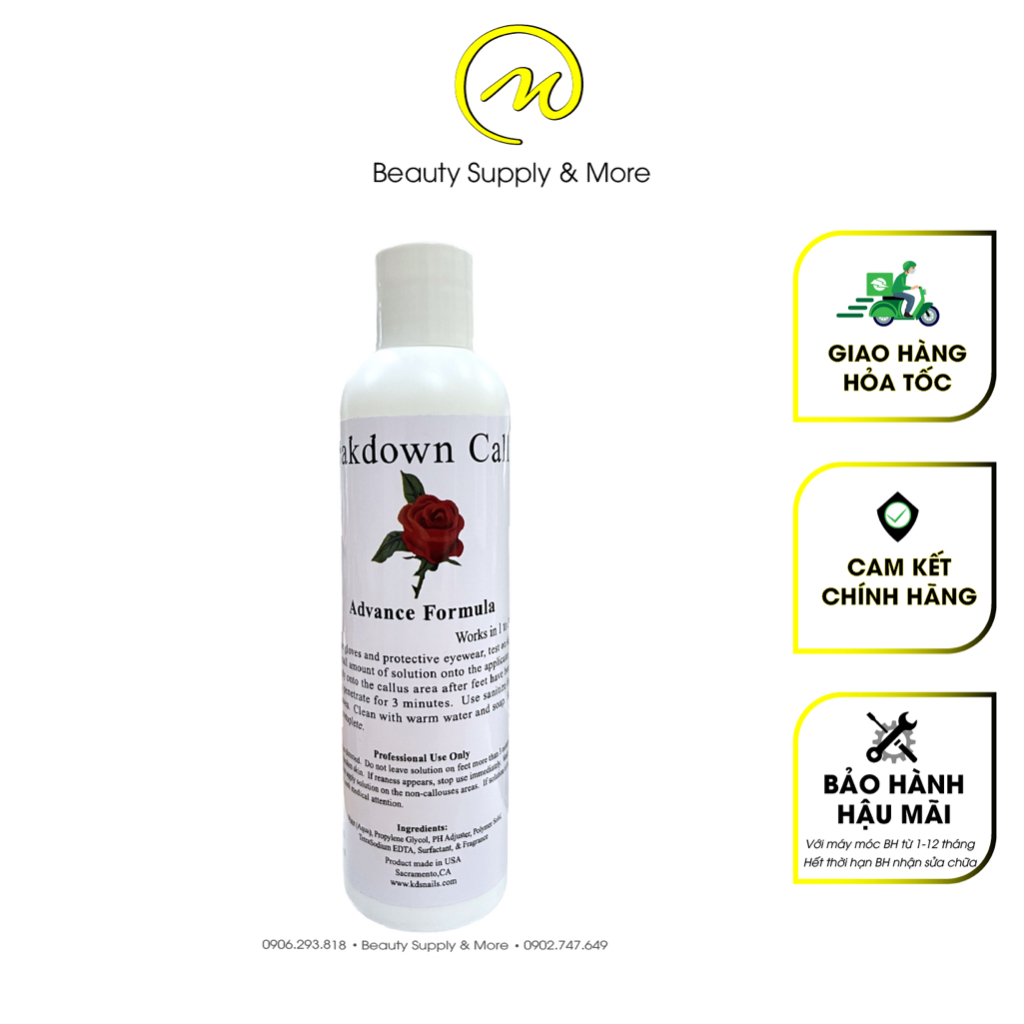 Breakdown Callus Rose - Gel Ủ Chà gót chân Hoa Hồng