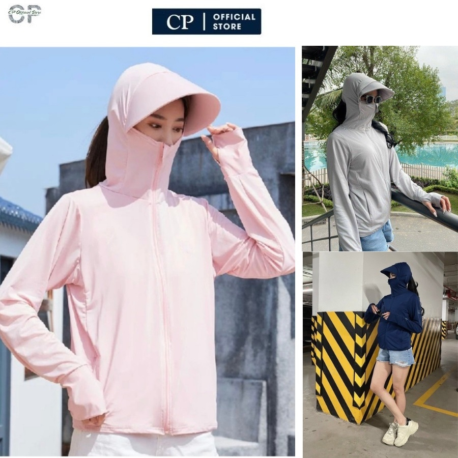 Áo chống nắng 2 lớp mũ cứng 2 vành mẫu mới nhất 2023 chất mát chống tia UV