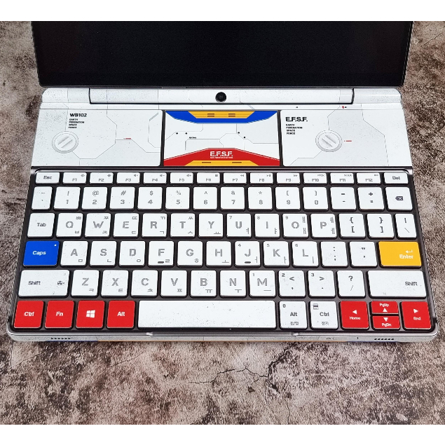 Skin dán GPD Win Max 2 mẫu Gundam E.F.S.F. | Miếng dán decal trang trí Winmax2 | Film chống xước