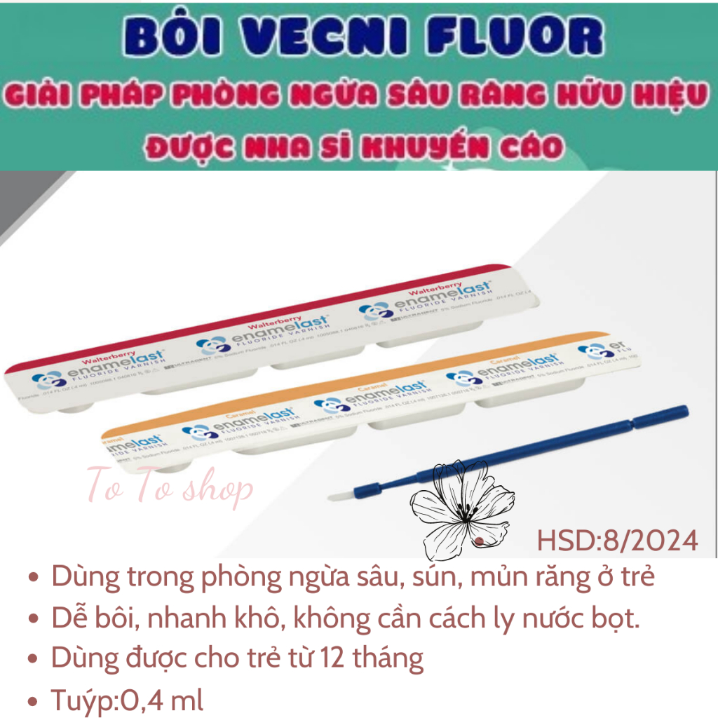 Vecni Fluor - Enamel Pro varnish - Sản phẩm  phòng  ngừa Sâu Răng _ Ê Răng  - Sún Răng