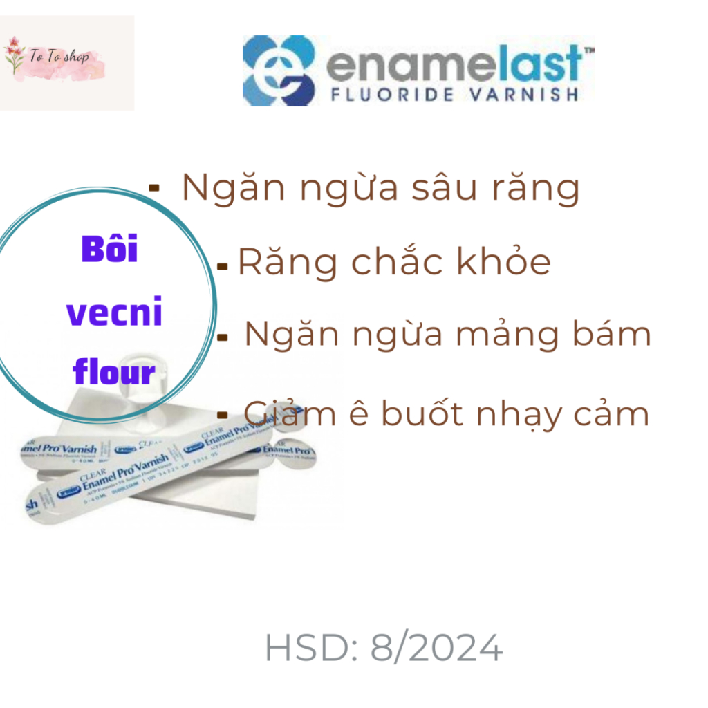 Vecni Fluor - Enamel Pro varnish - Sản phẩm  phòng  ngừa Sâu Răng _ Ê Răng  - Sún Răng
