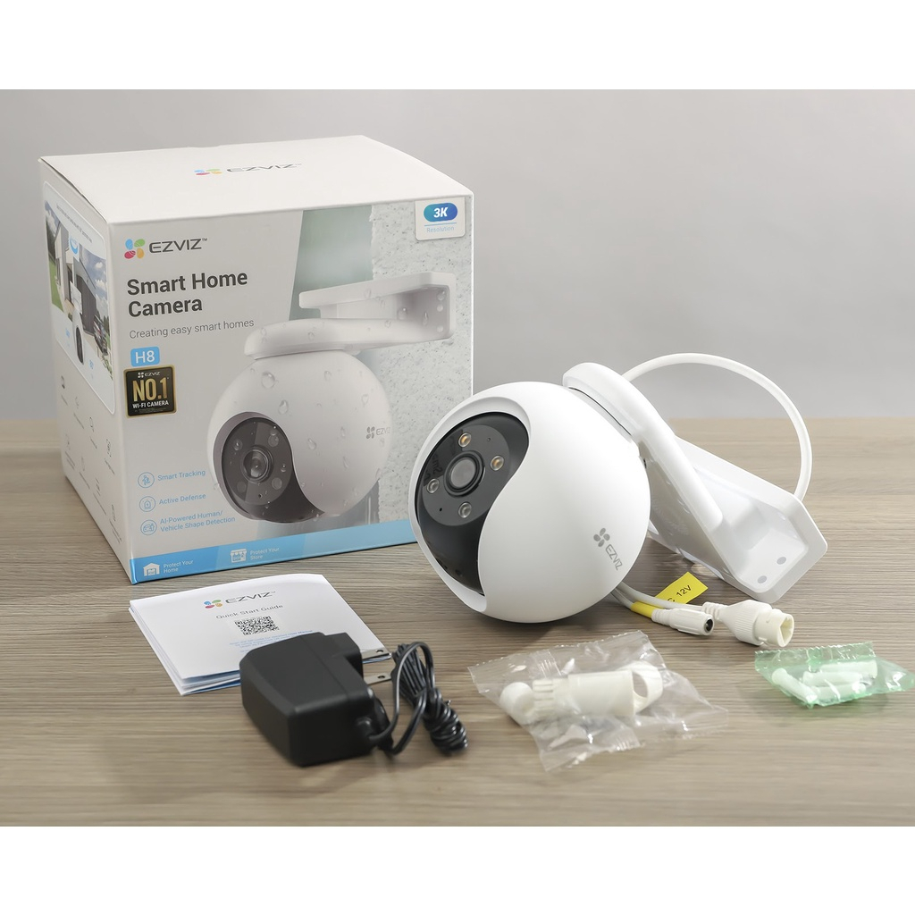 Camera Wifi Ngoài Trời EZVIZ H8 Pro 2K 3K Siêu Nét, Màu Ban Đêm - HKT STORE