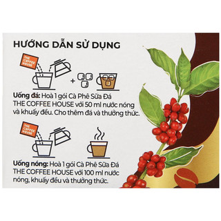 Cà phê sữa đá hoà tan The Coffee House (Hộp 10 gói x 22g)