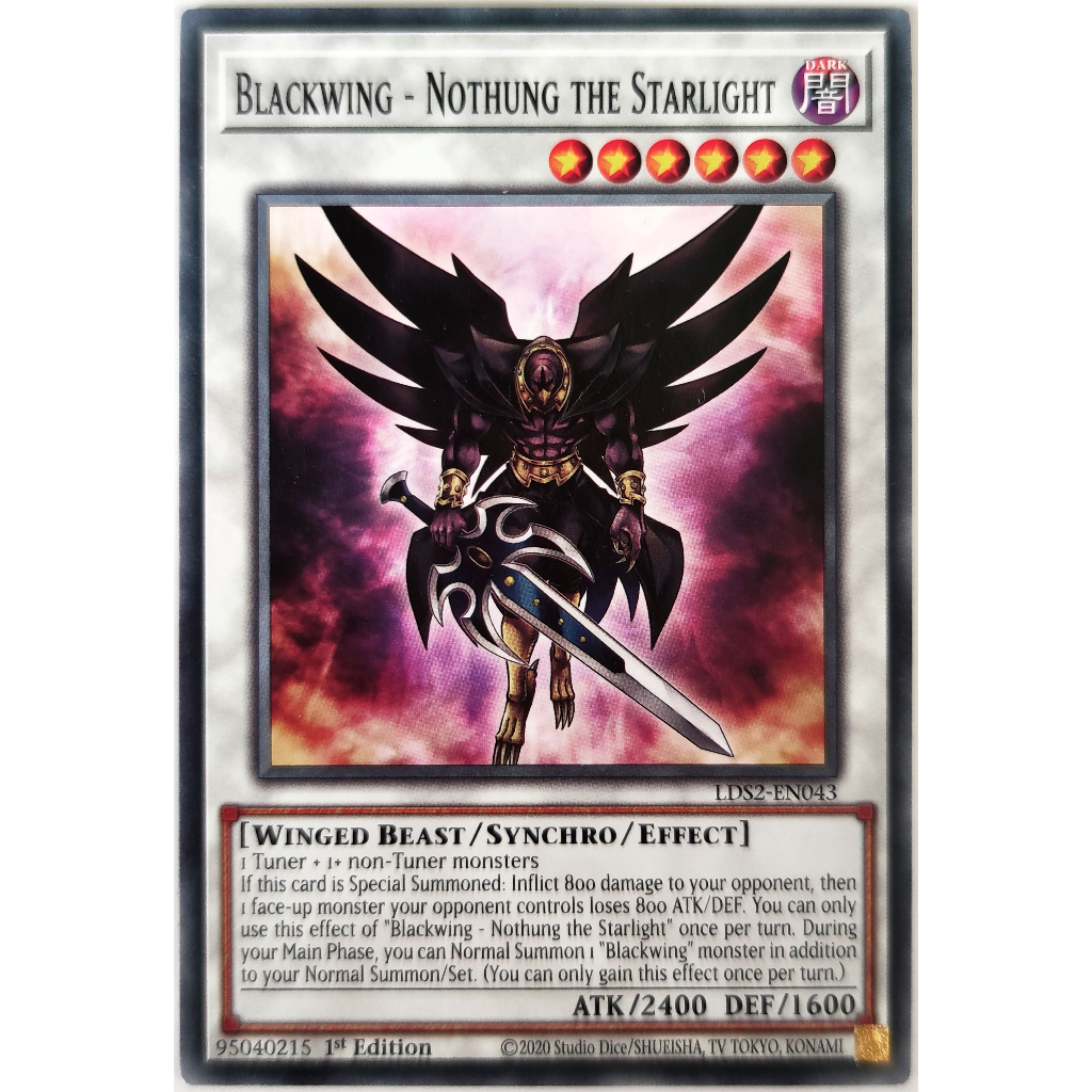 [Thẻ Yugioh] Blackwing - Nothung the Starlight |EN| Common