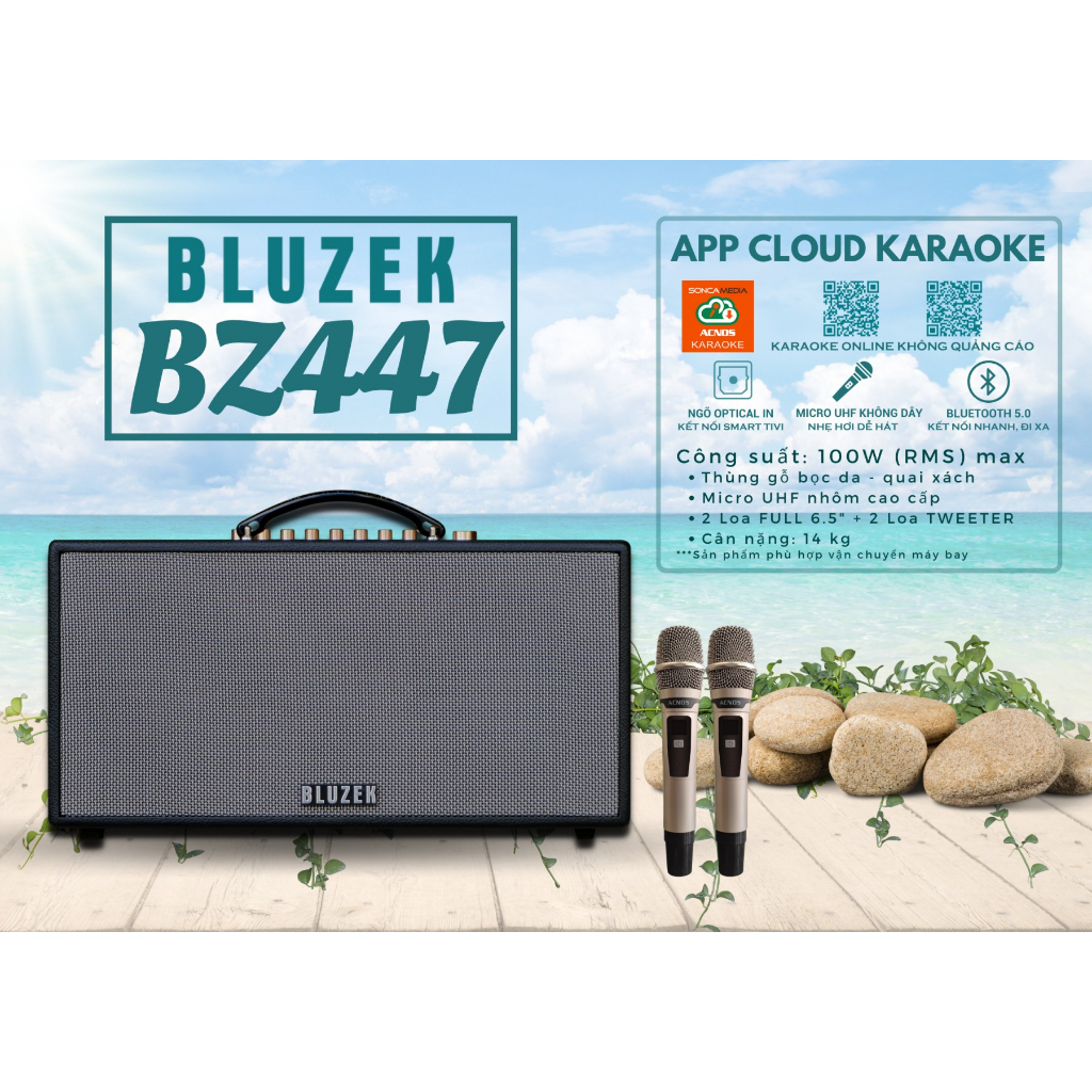 Dàn âm thanh di động xách tay BLUZEK BZ447