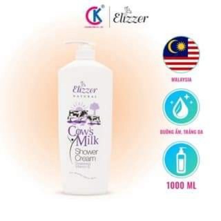 Sữa tắm elizzer natural – cows milk - tinh chất sữa bò - malaysia
