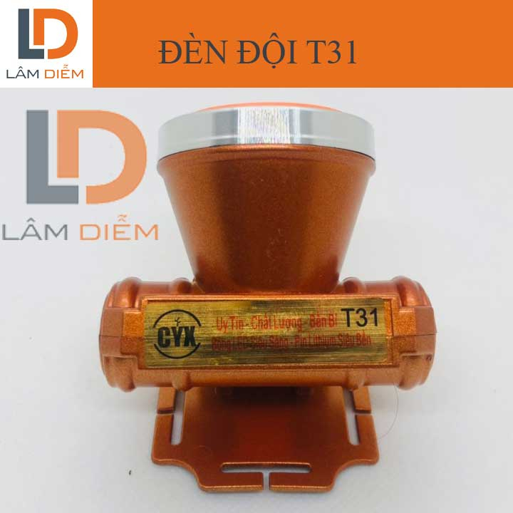 Đèn pin đội pin sạc kín nước t1 - T31