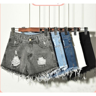 Quần short bò nữ dáng ngắn thiết kế rách cá tính, quần short chất denim dày dặn Q16