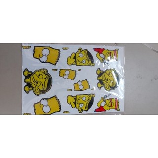 Tem dập nổi Simpson ,Set tem vui nhộn Mr.Bin Simpson chống nước