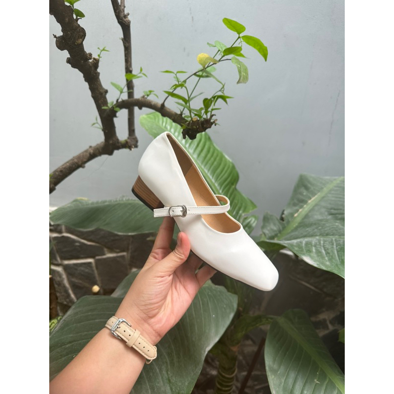Giày MaryJanes 3cm gót gỗ dáng vuông HÀNG CÓ SẴN SALE XÃ KHO GIÁ SIÊU ƯU ĐÃI
