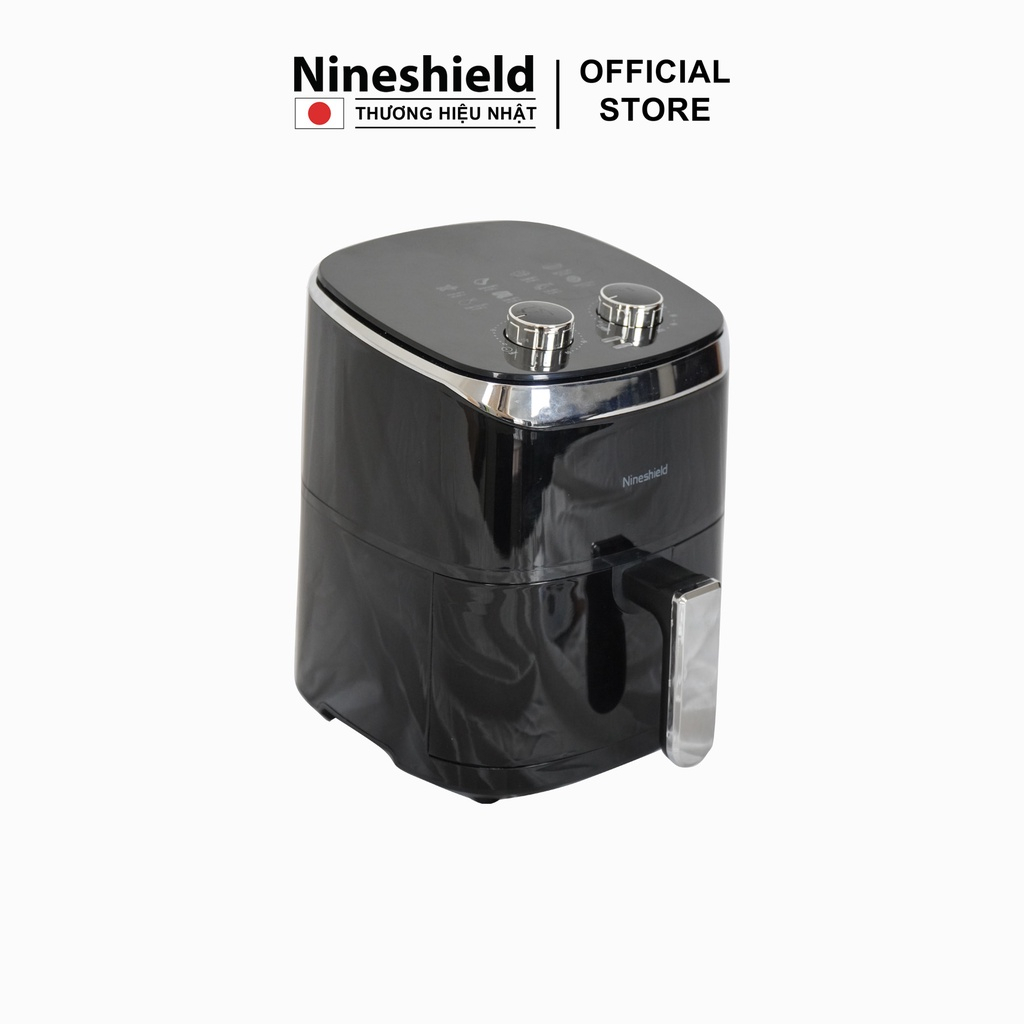 Nồi chiên không dầu Nineshield KB5002M dung tích 8L mặt kính, lòng nồi 5,2L - Nồi chiên đa năng bảo hành 12T