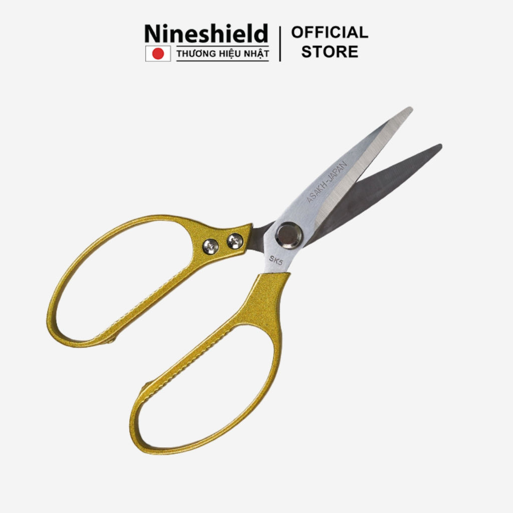 Kéo cắt đa năng Nhật Bản Nineshield NS01 - Kéo cắt gà siêu bén cán thép - Chất liệu cao cấp - Hàng chính hãng