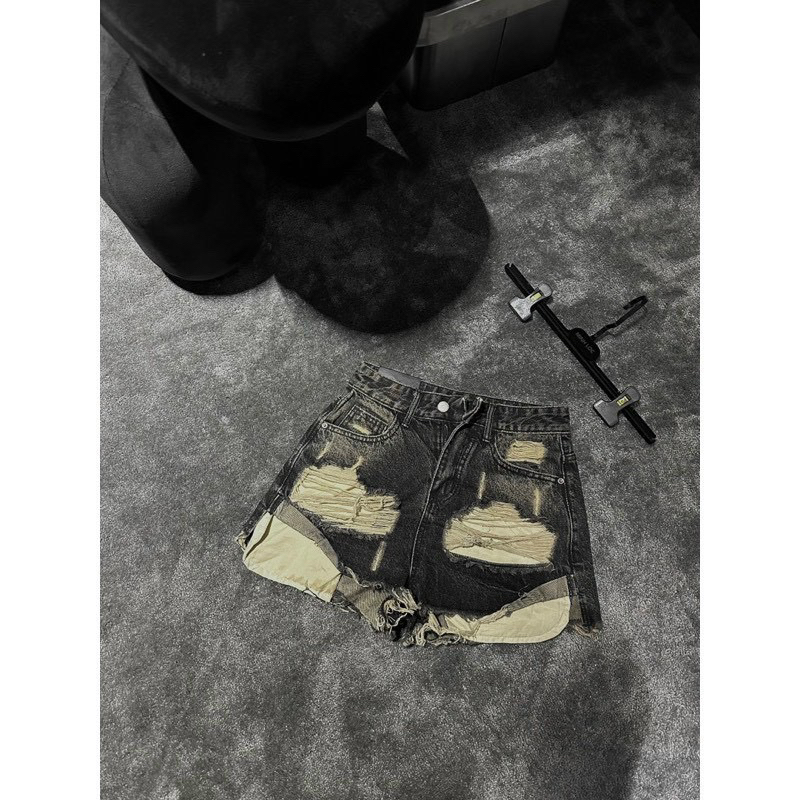 Quần jeans rách lưng cao lộ túi bigsize 55kg-90kg siêu hot