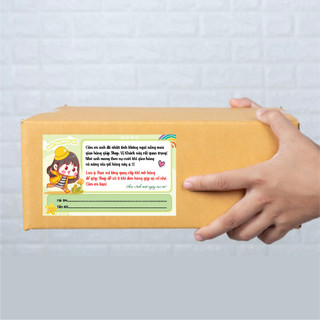 100 Tem dán cảm ơn shipper, NHÃN DÁN CÁM ƠN SHIPPER