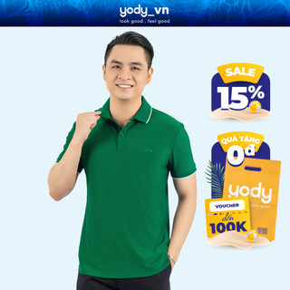 Áo phông polo nam YODY chất thun lạnh ngắn tay có cổ, bo viền tỉ mỉ APM5383