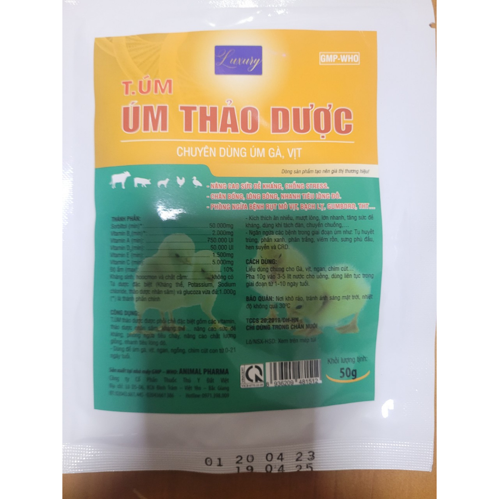 Úm gia cầm 50g dùng trong thú y