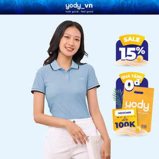 Áo Thun Polo Nữ YODY Tay Ngắn Có Cổ Cao Cấp mềm mịn tự kháng khuẩn tự nhiên APN5398