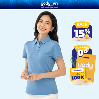 Áo Thun Polo Nữ Yody Mắt Chim Phông Cộc Tay, Có Cổ Chất Vải Cotton Thông Thoáng APN5434