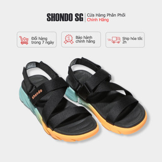 [Chính hãng]Shondo Sandal F6 sport ombre đế 2 màu xanh baby-cam nhạt F6S8310