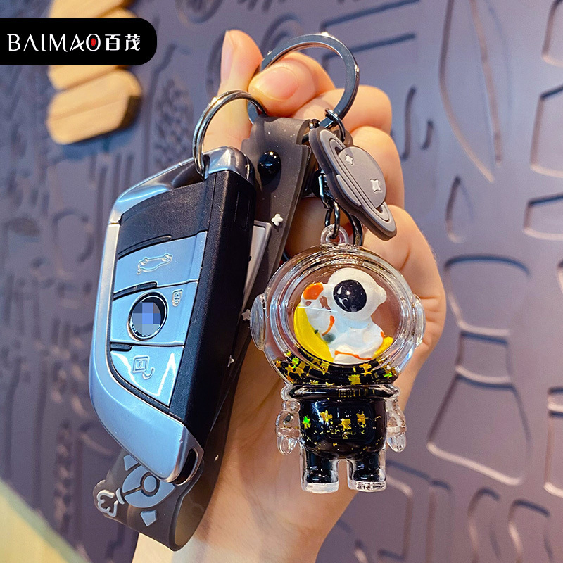 Móc khóa Phi Hành Gia trong suốt treo balo túi xách siêu cute