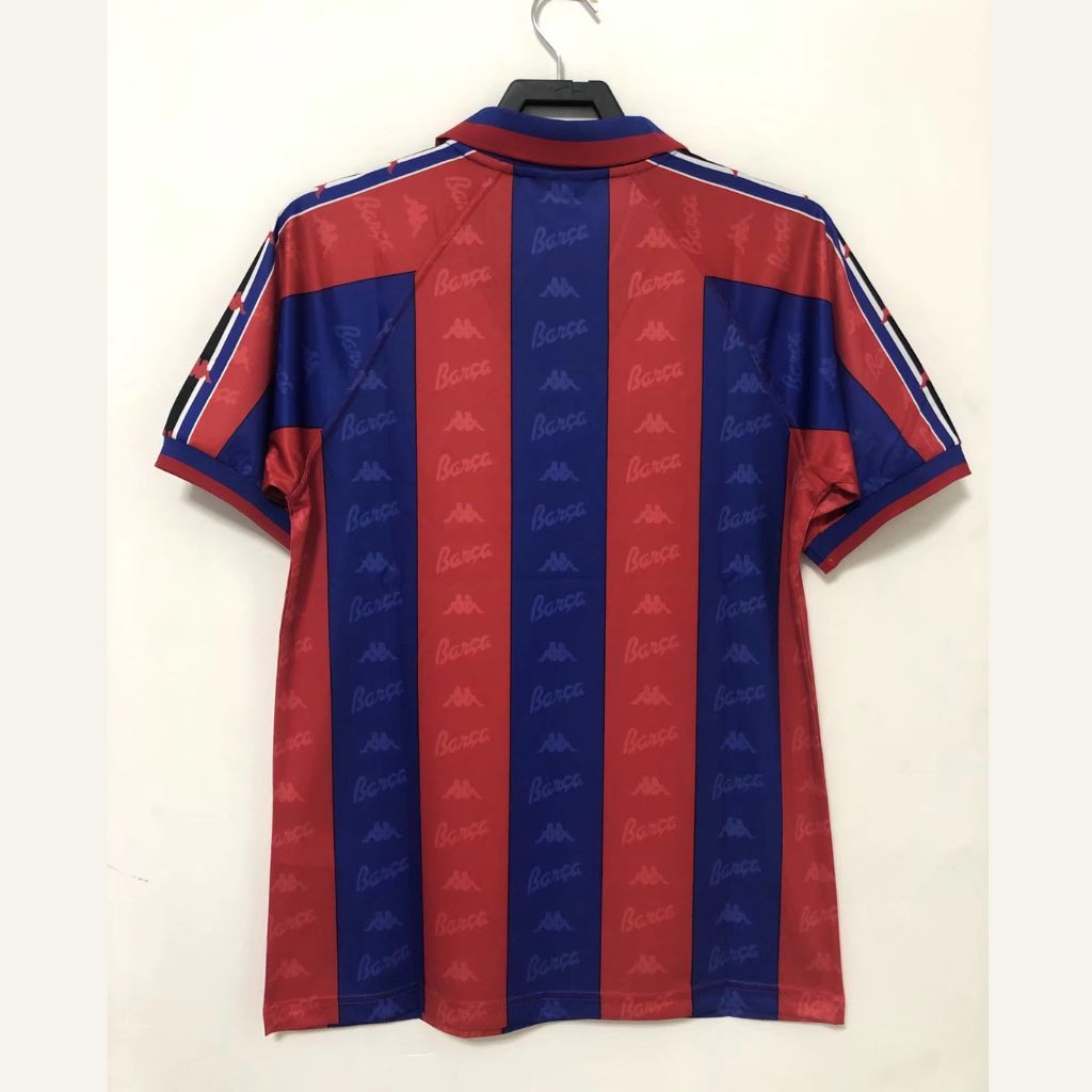 Áo bóng đá retro barca vải Cotton Polyester thời trang blockcore