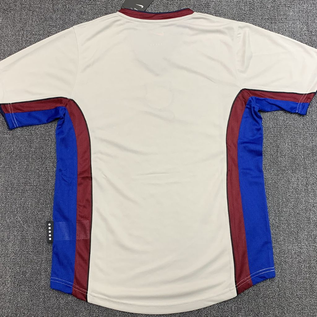 Áo bóng đá retro barca vải Cotton Polyester thời trang blockcore