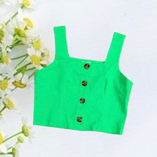 Áo croptop linen nữ , xuất xịn! thời trang nữ hàng hiệu!