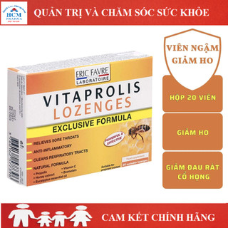 Viên ngậm ho Vitaprolis Lozenges Special Kid giảm đau rát họng hộp 20 viên nhập khẩu Pháp SPC26