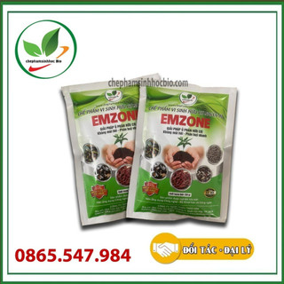 Combo 2 gói Emzone. Khử mùi hôi phân cá, ủ đậu tương và rác thải sinh hoạt. Gói 200gr