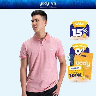 Áo polo YODY nam mắt chim tay ngắn cổ bẻ thời trang công sở APM3299