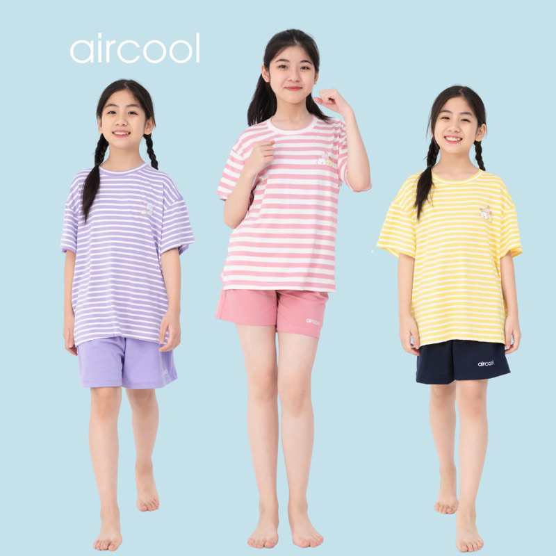 Bộ Quần Áo Cộc Tay Cho Bé Gái Lớn 6-16+ COOLTEEN Chất Liệu Cotton Aircool