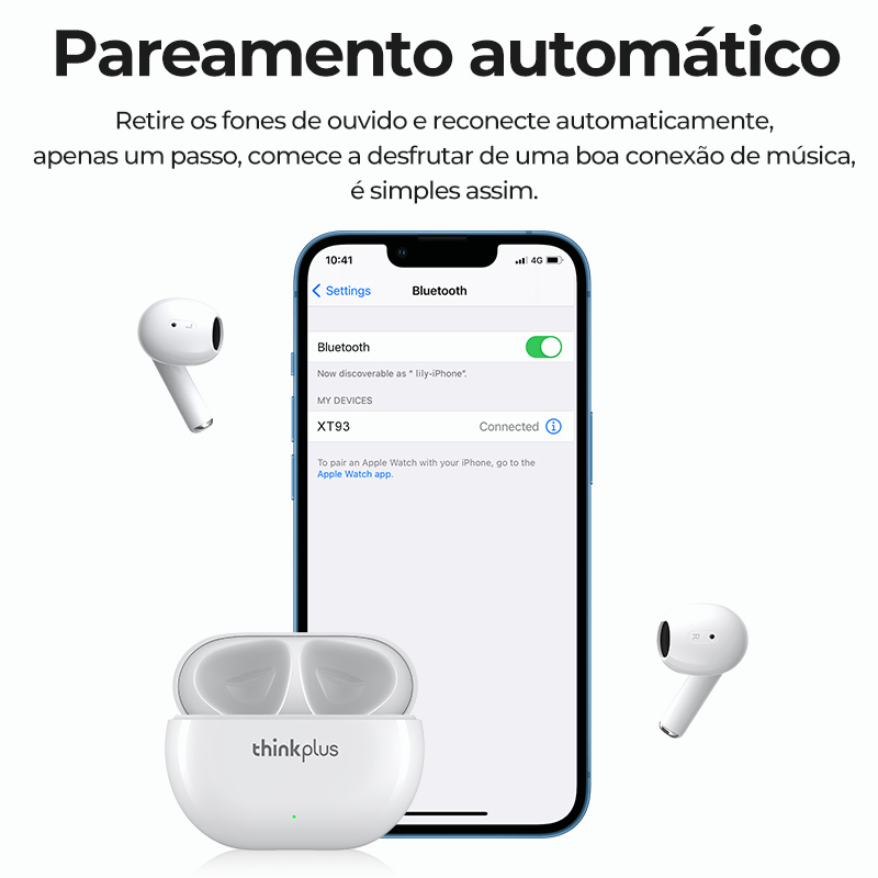 Lenovo XT93 Tai Nghe Nhét Tai Kết Nối Bluetooth Không Dây Có Micro