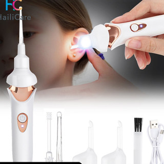 Lấy ráy tai, Dụng Cụ Hút Ráy Tai Cho Bé có đèn LED, đầu hút Silicon mềm, không gây xước dùng cho cả trẻ sơ sinh an toàn.