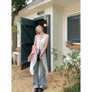 [Augustcloth] Áo 2 dây xẻ tà dáng dài