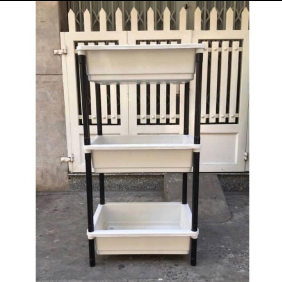 Khay nhựa xếp tầng nuôi cá, trồng rau kích thước 65x42x16cm.
