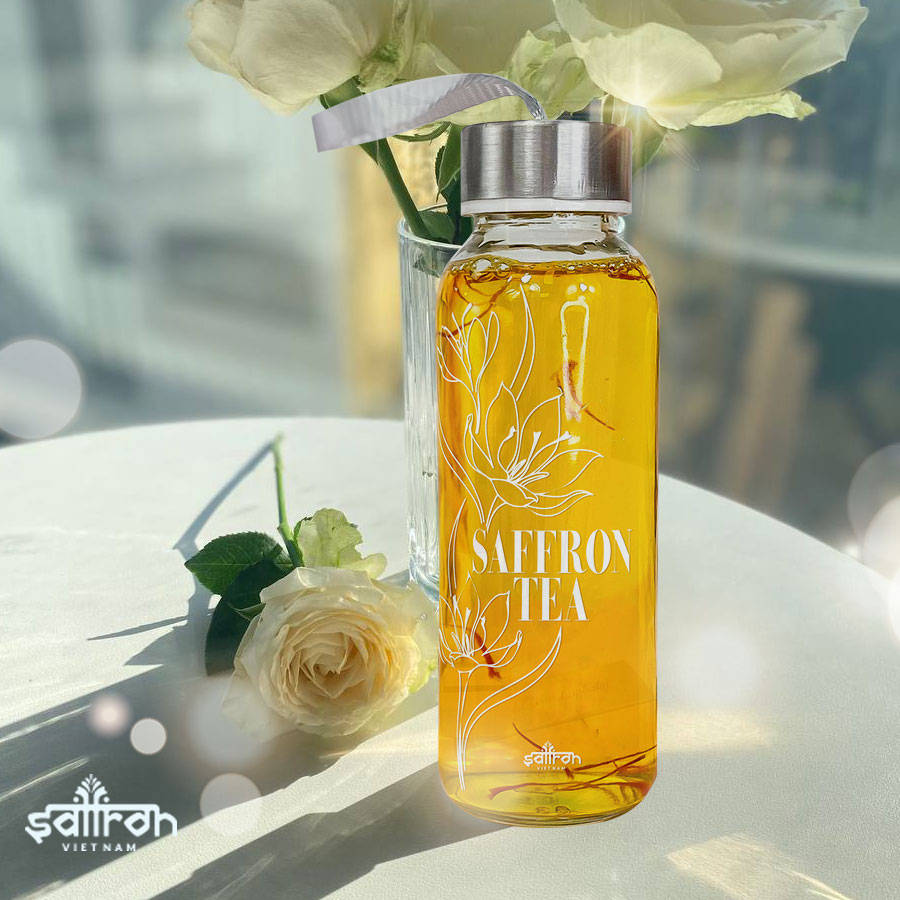 Quà Tặng Kèm Bình đựng nước thủy tinh Dr.Saffron dung tích 300ml