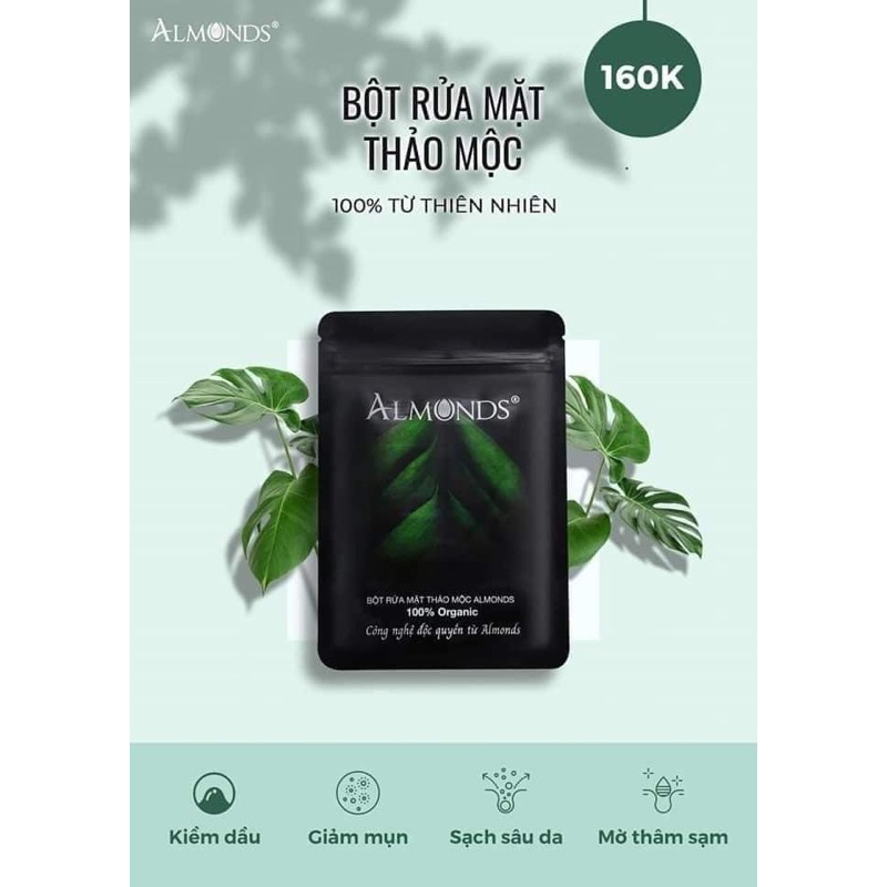 bột rưa mặt linh chi