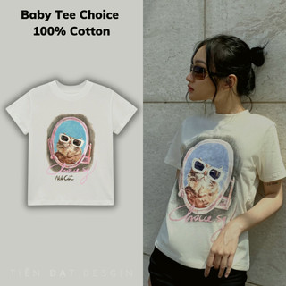 Áo thun babytee in hình mèo sun sea quý tộc thun choice.sg cotton 100% chiều babytee-top x trendy